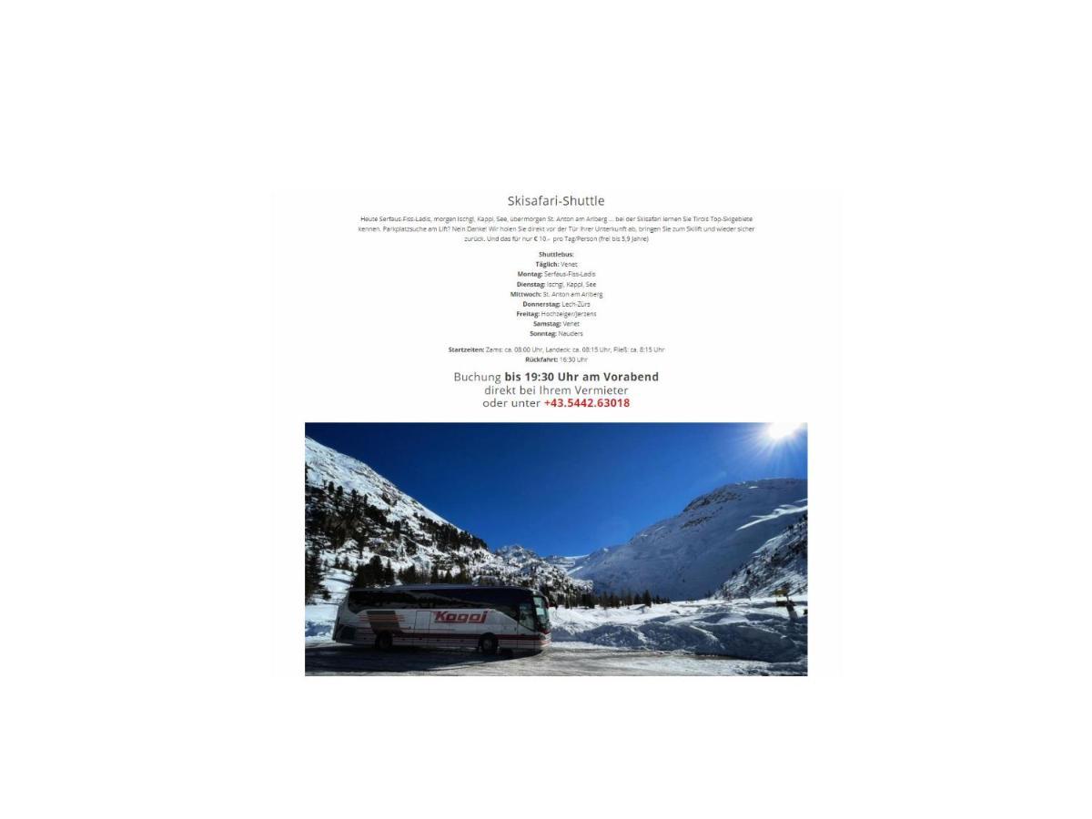 Apartment Mountain View Fliess Dış mekan fotoğraf
